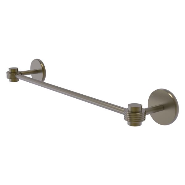 Allied Brass Satellite Orbit One 36-in Wall Mount Antique Brass Single Towel Bar