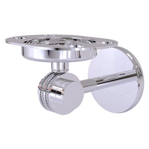 Allied Brass Polished Chrome Satellite Orbit Two Brass Tumbler and Toothbrush Holder