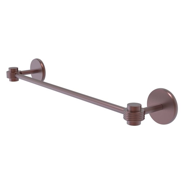 Allied Brass Satellite Orbit One 36-in Wall Mount Antique Copper Single Towel Bar