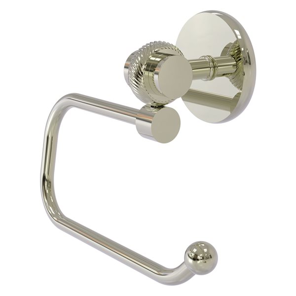 Allied Brass Satellite Orbit Two Polished Nickel Wall Mount Single Post Toilet Paper Holder