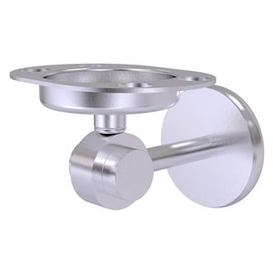 Allied Brass Satellite Orbit Two Brass Satin Chrome Tumbler and Toothbrush Holder