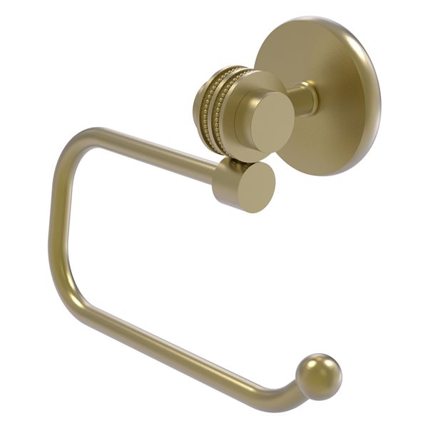 Allied Brass Satellite Orbit Two Satin Brass Single Post Wall Mount Toilet Paper Holder
