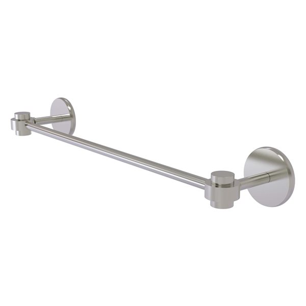 Allied Brass Satellite Orbit One Satin Nickel 18-in Wall Mount Single Towel Bar