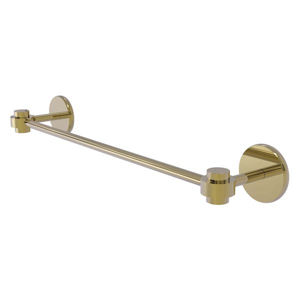 Allied Brass Satellite Orbit One Unlacquered Brass 24-in Wall Mount Single Towel Bar