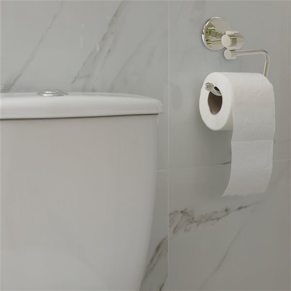 Allied Brass Polished Nickel Satellite Orbit Two Wall Mount Single Post Toilet Paper Holder