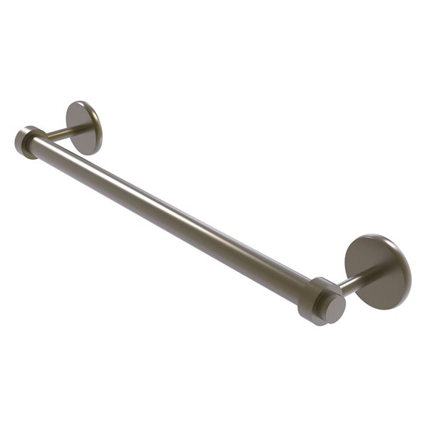 Allied Brass Satellite Orbit Two 30-in Antique Brass Wall Mount Single Towel Bar
