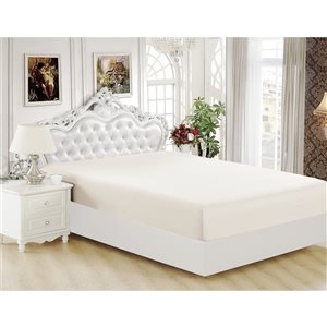 Marina Decoration King Ivory Polyester Bed Sheet