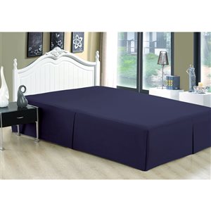 Marina Decoration Navy Blue Queen Bed Skirt