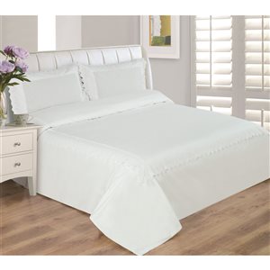 Homefabrics White Full Duvet Cover Set - 3-Piece