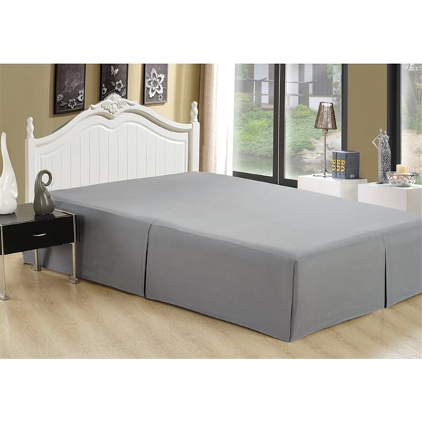 Marina Decoration Grey Queen Bed Skirt