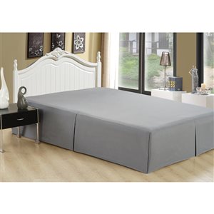 Marina Decoration Grey Twin Bed Skirt