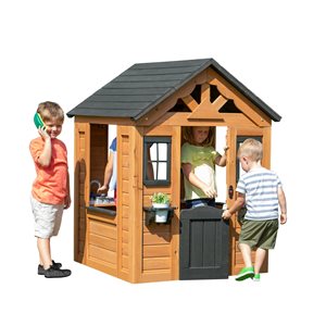 Backyard Discovery Sweetwater Wood Playhouse 3.5-ft x 3.8-ft x 4.5-ft H