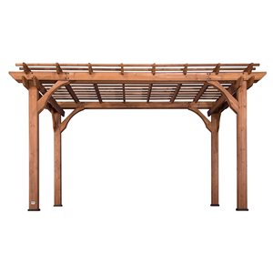 Backyard Discovery 14-ft x 10-ft Medium Brown Wood Freestanding Pergola