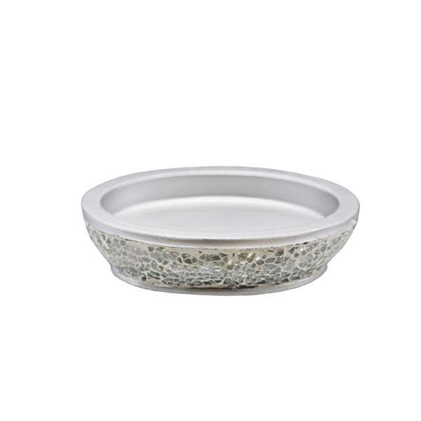 Marina Decoration Silver Resin Soap Dish