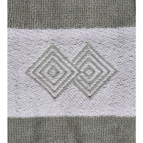 Marina Decoration Grey Cotton Bathroom Towel - Set of 3