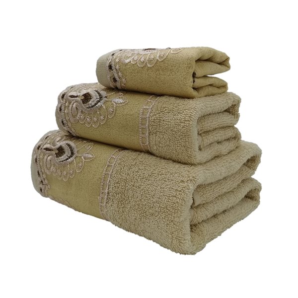 gold bath towel sets