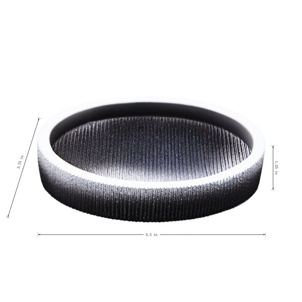 Marina Decoration Black/White Plastic Bath Accessory Set - 4-Piece