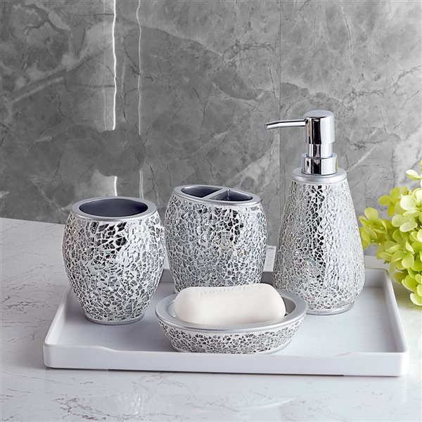 Marina Decoration Silver Resin Tumbler