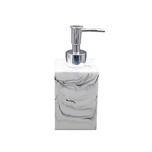 Marina Decoration White and Grey Soap and Lotion Dispenser