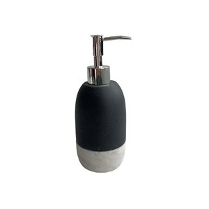 Marina Decoration Soap and Lotion Dispenser - Black and White