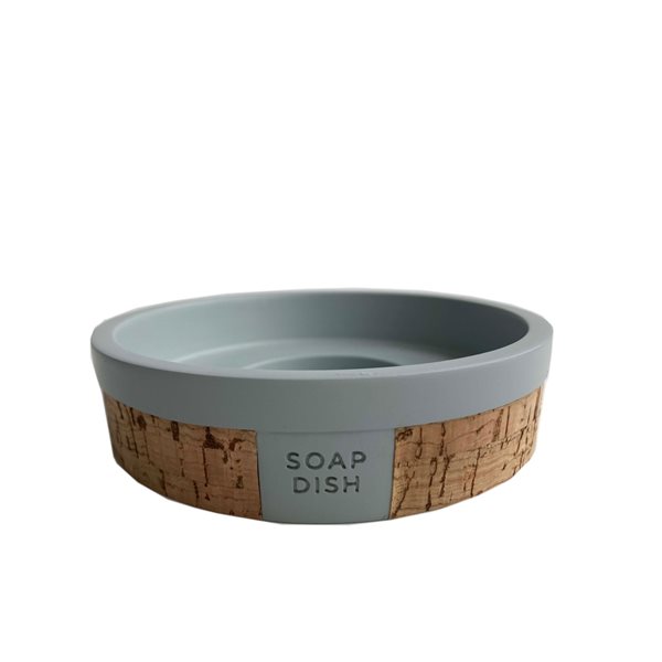 Marina Decoration Grey/Taupe Plastic Bath Accessory Set - 4-Piece