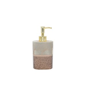 Marina Decoration Brown and Taupe Soap and Lotion Dispenser