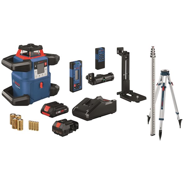 Bosch GRL4000 80CHVK 4000 ft Red Beam Self Levelling Rotary 360