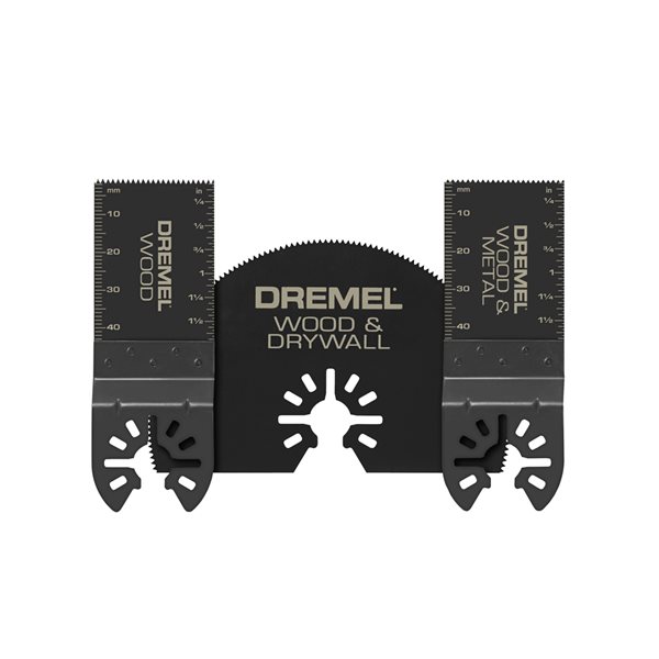 Ensemble de lames en carbure Multi-Max par Dremel pour outils oscillants, assortis, paquet de 3