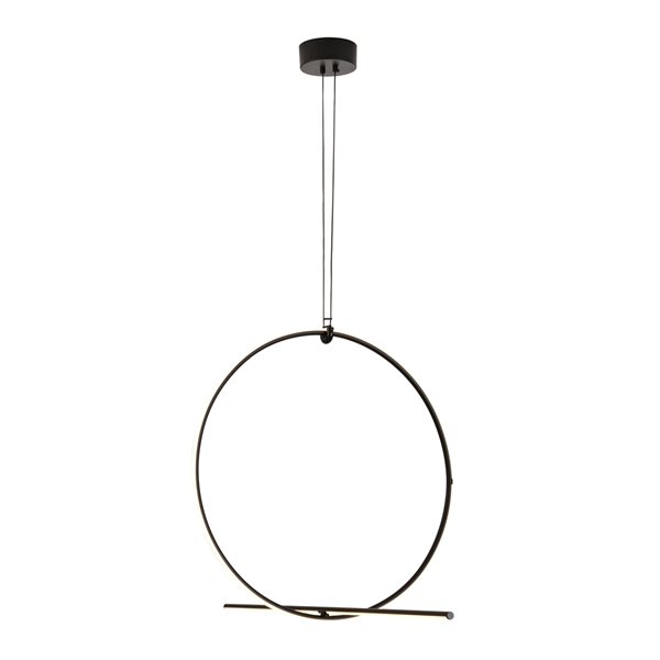 Design Living 2-light Black Modern/contemporary Chandelier