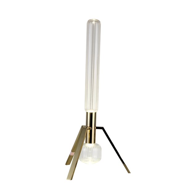Design Living 13.58-in Gold Integrated LED On/off Switch Standard Table ...