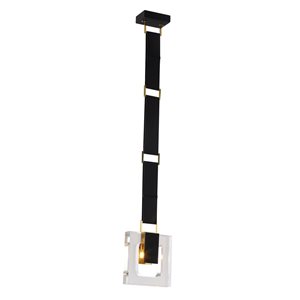 Design Living Gold and Black Modern/contemporary Geometric Halogen Medium Pendant Light