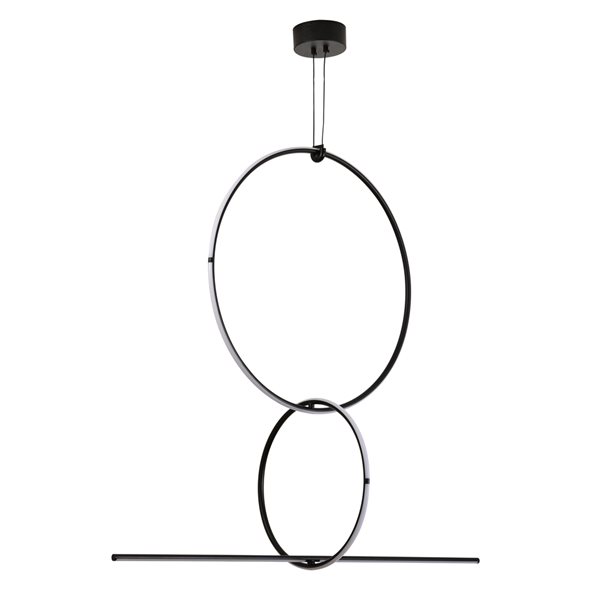 Design Living 3-light Modern/contemporary Chandelier - Black
