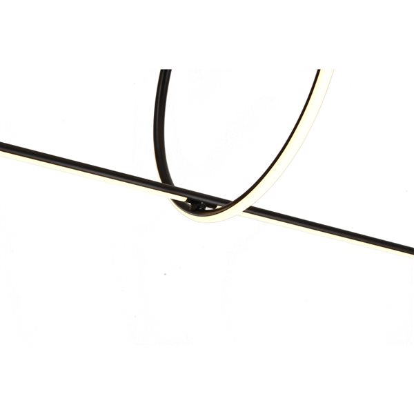 Design Living 3-light Modern/contemporary Chandelier - Black