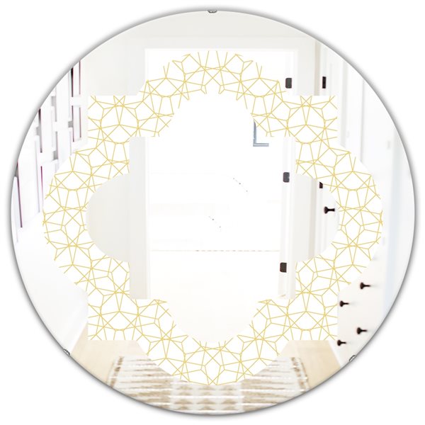 Designart 24 In X 24 In Abstract Geometrical Modern Round Wall Mirror   330892634 MainImage 001 L 