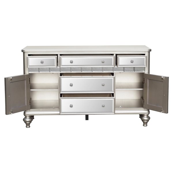 HomeTrend Orsina Silver Asian Hardwood Sideboard