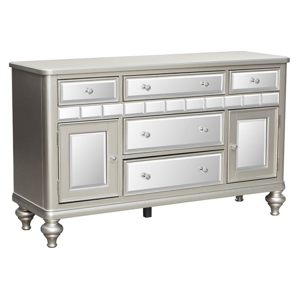 HomeTrend Orsina Silver Asian Hardwood Sideboard