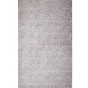 Rug Branch Oasis 8 X 11 Grey Rectangular Indoor Abstract