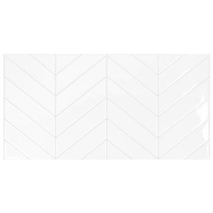 Smart Tiles Blok Chevron  22.56po x 11.58po Pqt-2  Tuiles autocollantes 3D