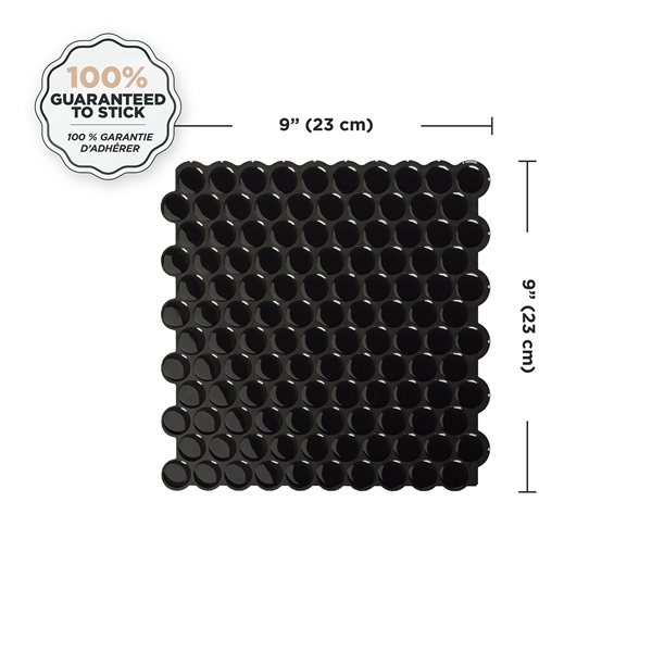 Smart Tiles Penny Nora  8.97po x 8.95po Pqt-4  Tuiles autocollantes 3D