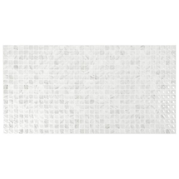 Smart Tiles Blok Minimo  22.56in x 11.58in  2PK  Peel and Stick Backsplash