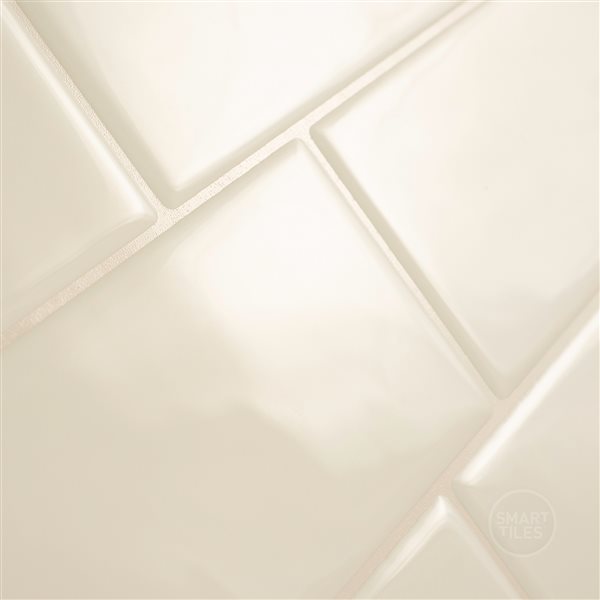 Smart Tiles Metro Laurito  11.56po x 8 38po Pqt-4  Tuiles autocollantes 3D