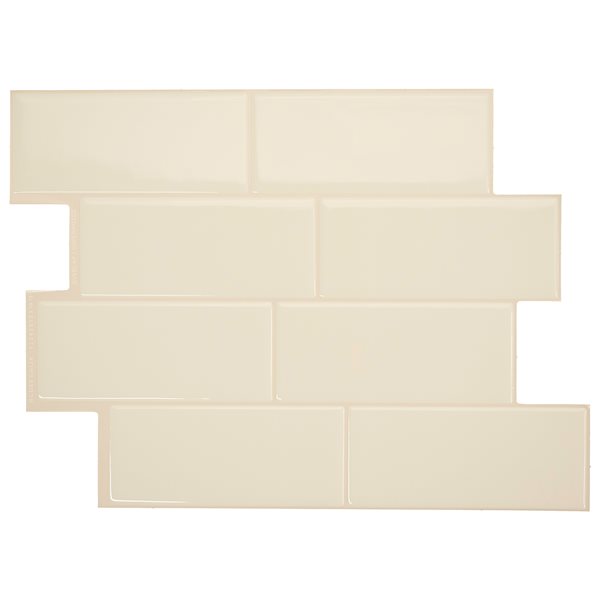 Smart Tiles Metro Laurito  11.56po x 8 38po Pqt-4  Tuiles autocollantes 3D