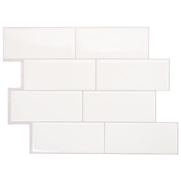 Tuiles autocollantes 3D Metro par Smart Tiles 11.56 x 8.38 po 4/pqt