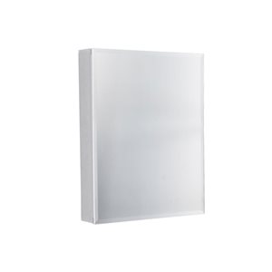Kinwell 20-in x 26-in Surface/Recessed Aluminium Mirrored Rectangle Medicine Cabinet