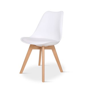 Ensemble de 2 chaises Parsons Nicoli par Hudson Home contemporaines avec cadre en bois