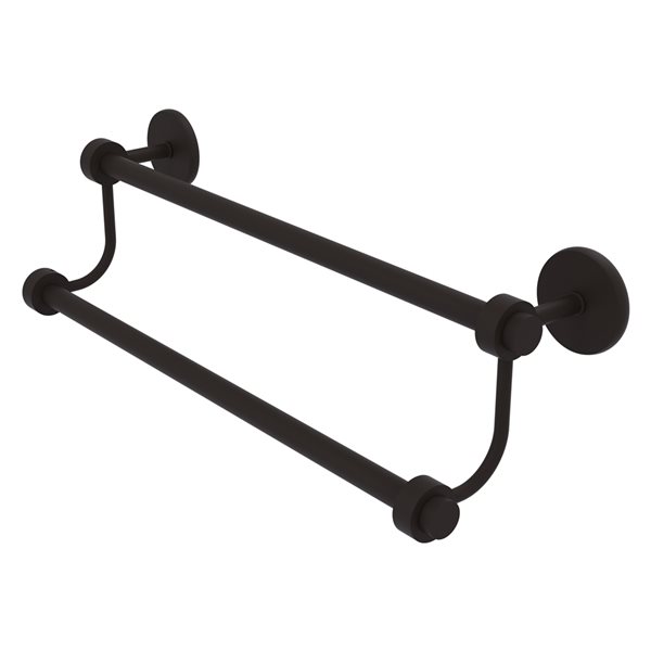 Allied Brass Satellite Orbit Two 30-in Double Wall Mount Double Towel Bar (Oil Rubbed Bronze)