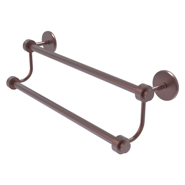 Allied Brass Satellite Orbit Two 36-in Double Wall Mount Double Towel Bar (Antique Copper)