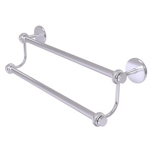Allied Brass Satellite Orbit Two 36-in Double Wall Mount Double Towel Bar - Satin Chrome