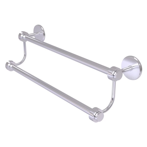 Allied Brass Satellite Orbit Two 36-in Double Wall Mount Double Towel Bar (Satin Chrome)