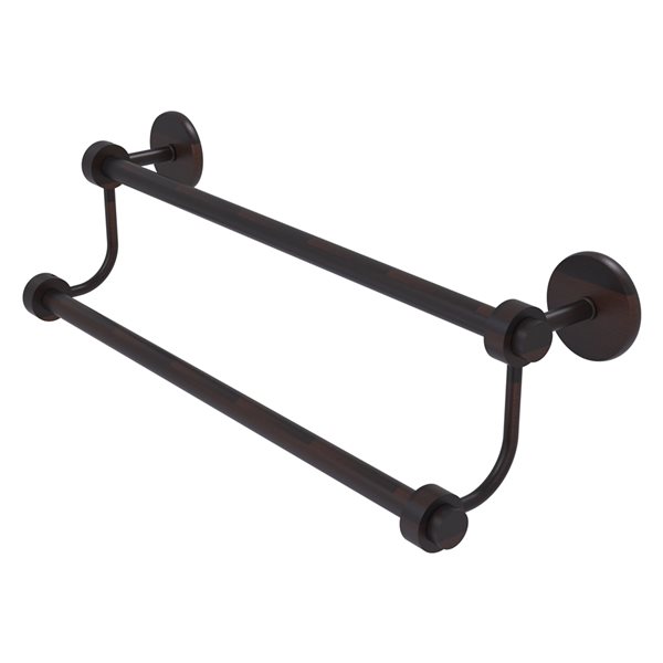 Allied Brass Satellite Orbit Two 18-in Double Wall Mount Double Towel Bar - Venetian Bronze